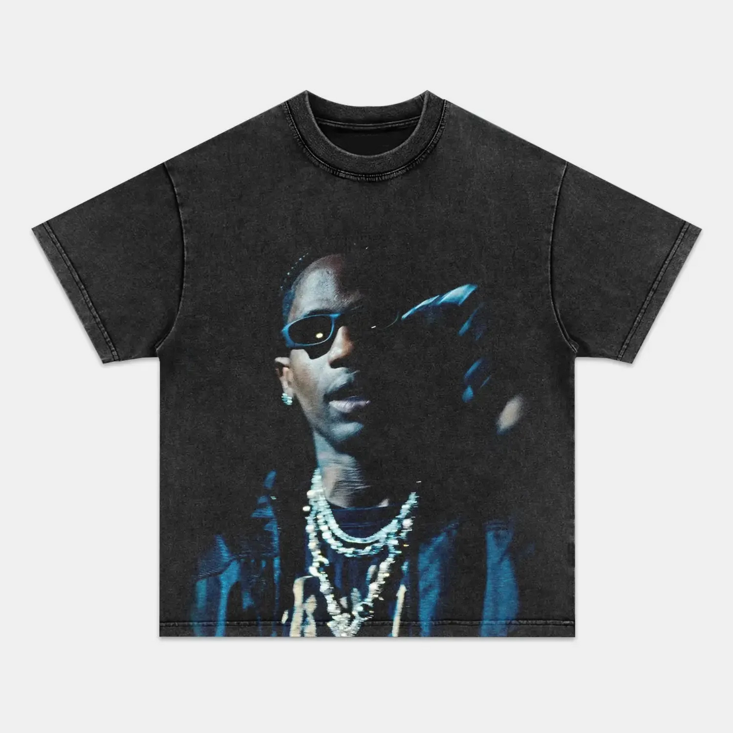 Unisex-Adult Ultra Cotton Washed T-Shirt Graphic  TRAVIS SCOTT TEE