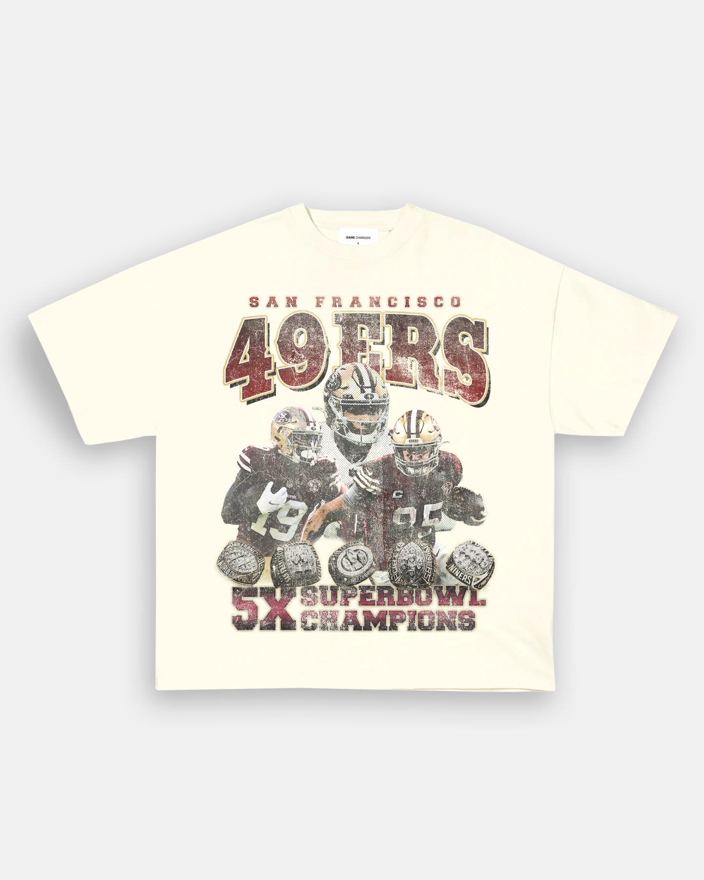 Unisex-Adult Ultra Cotton Washed T-Shirt Graphic 49ERS TEE