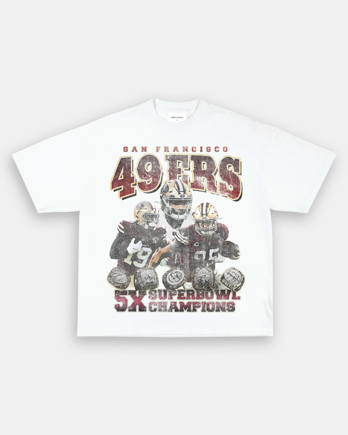 Unisex-Adult Ultra Cotton Washed T-Shirt Graphic 49ERS TEE