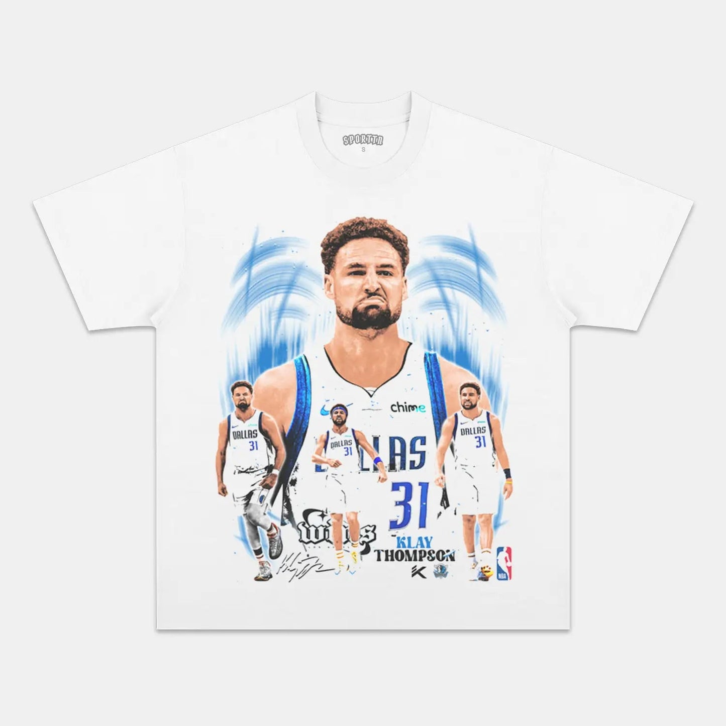 Unisex-Adult Ultra Cotton Washed T-Shirt Graphic  KLAY THOMPSON MAVS TEE