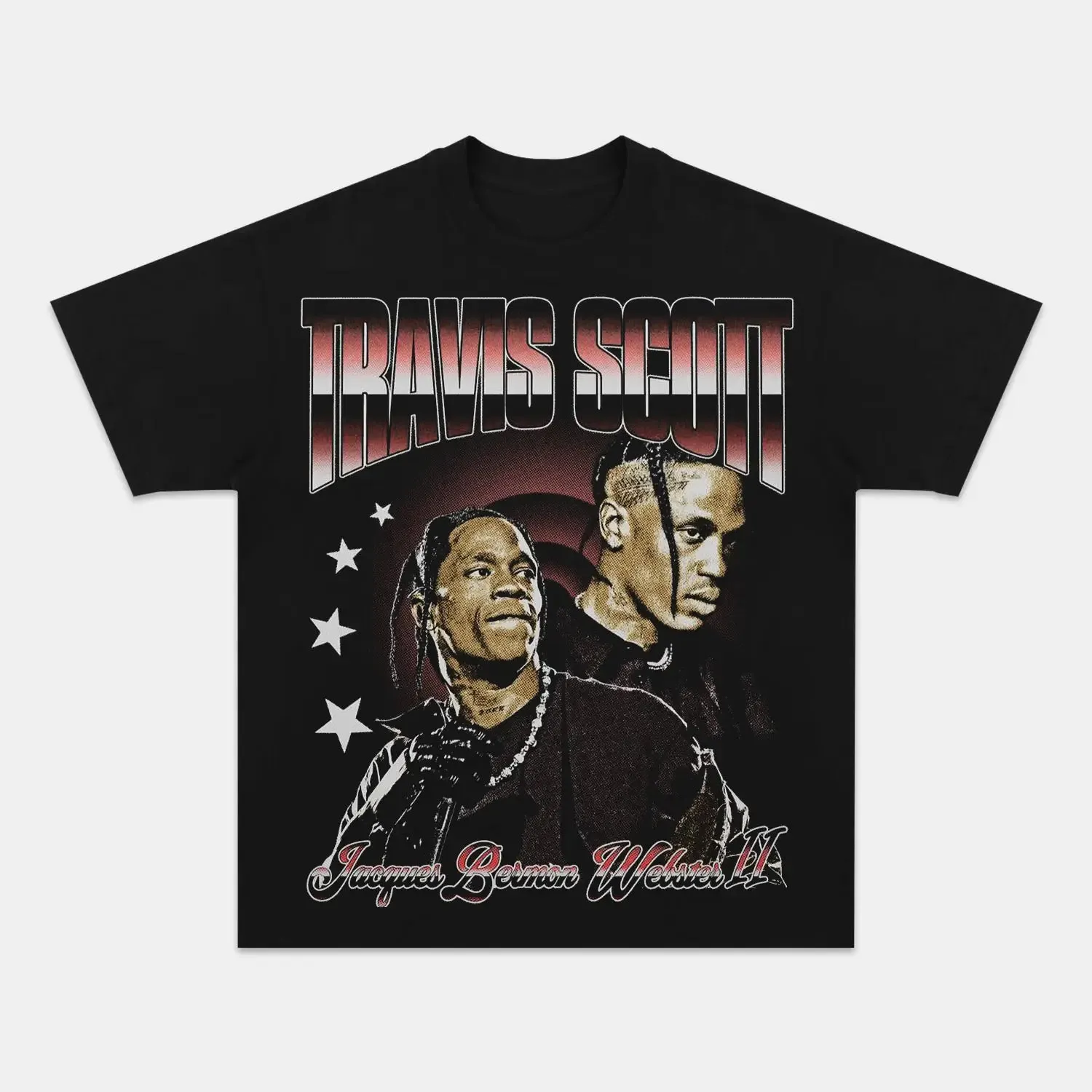 Unisex-Adult Ultra Cotton Washed T-Shirt Graphic  TRAVIS SCOTT TEE