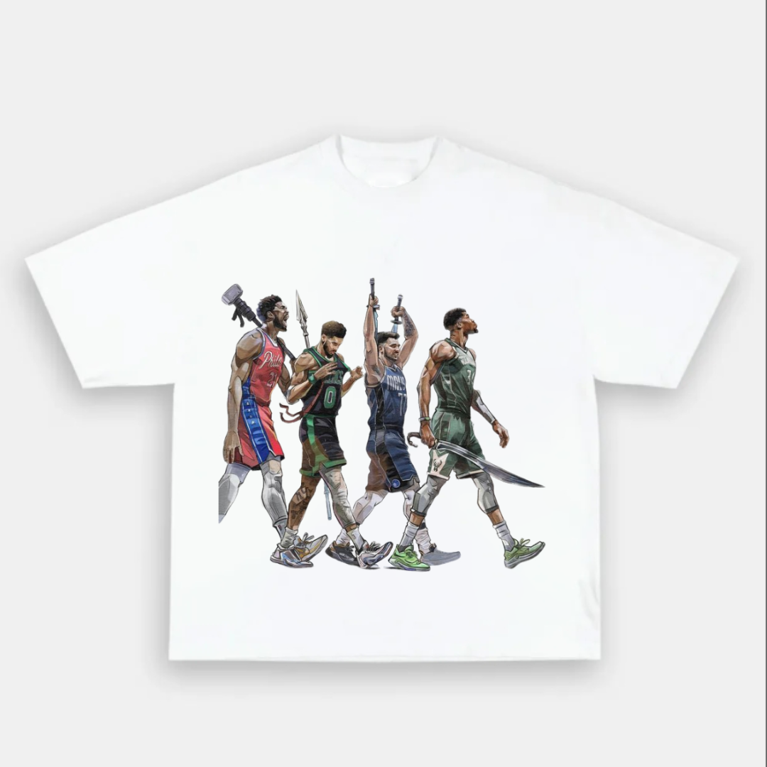 Unisex-Adult Ultra Cotton Washed T-Shirt Graphic NBA 2024 TEE