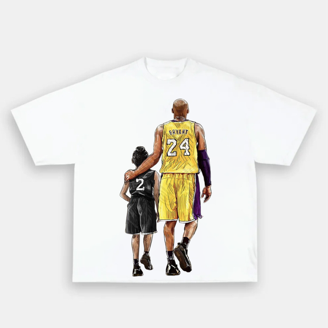 Unisex-Adult Ultra Cotton Washed T-Shirt Graphic KOBE & Gianna Maria 2024 TEE