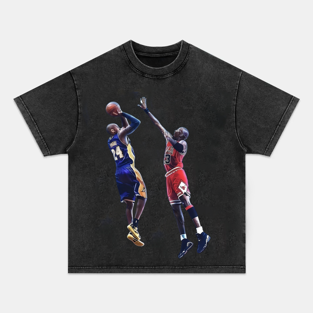 Unisex-Adult Ultra Cotton Washed T-Shirt Graphic KOBE & JORDAN 2024 TEE