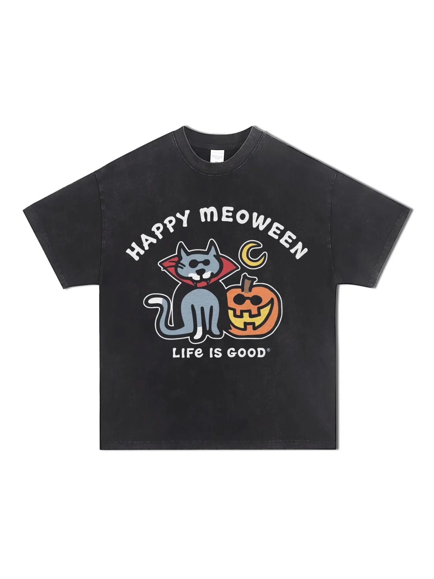 Happy Meoween Cat Shirt - GraphThread