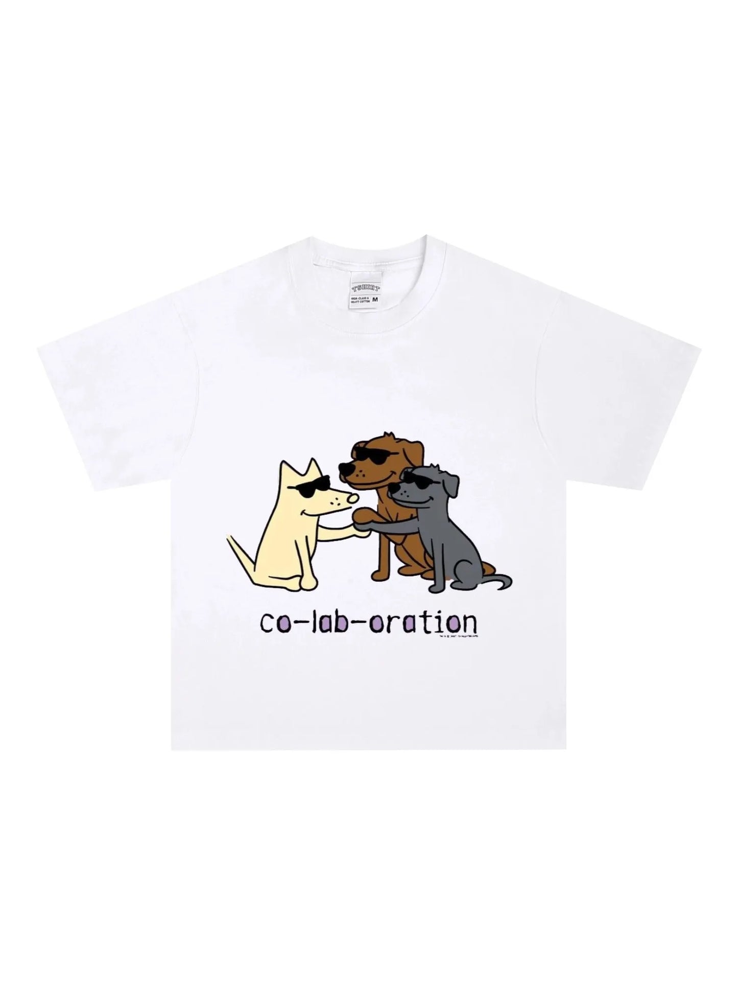 Collaboration Dog T-Shirt - GraphThread