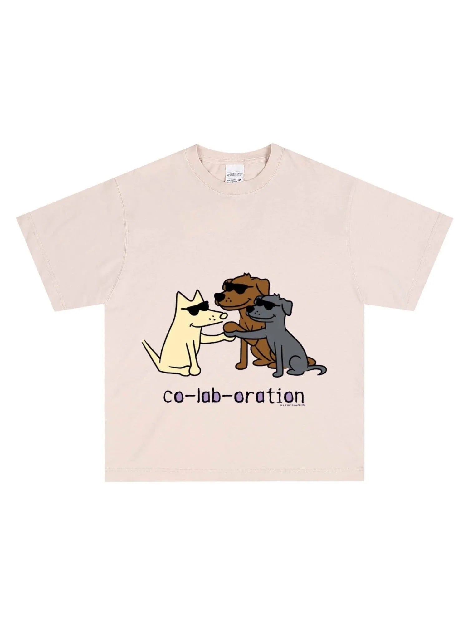 Collaboration Dog T-Shirt - GraphThread