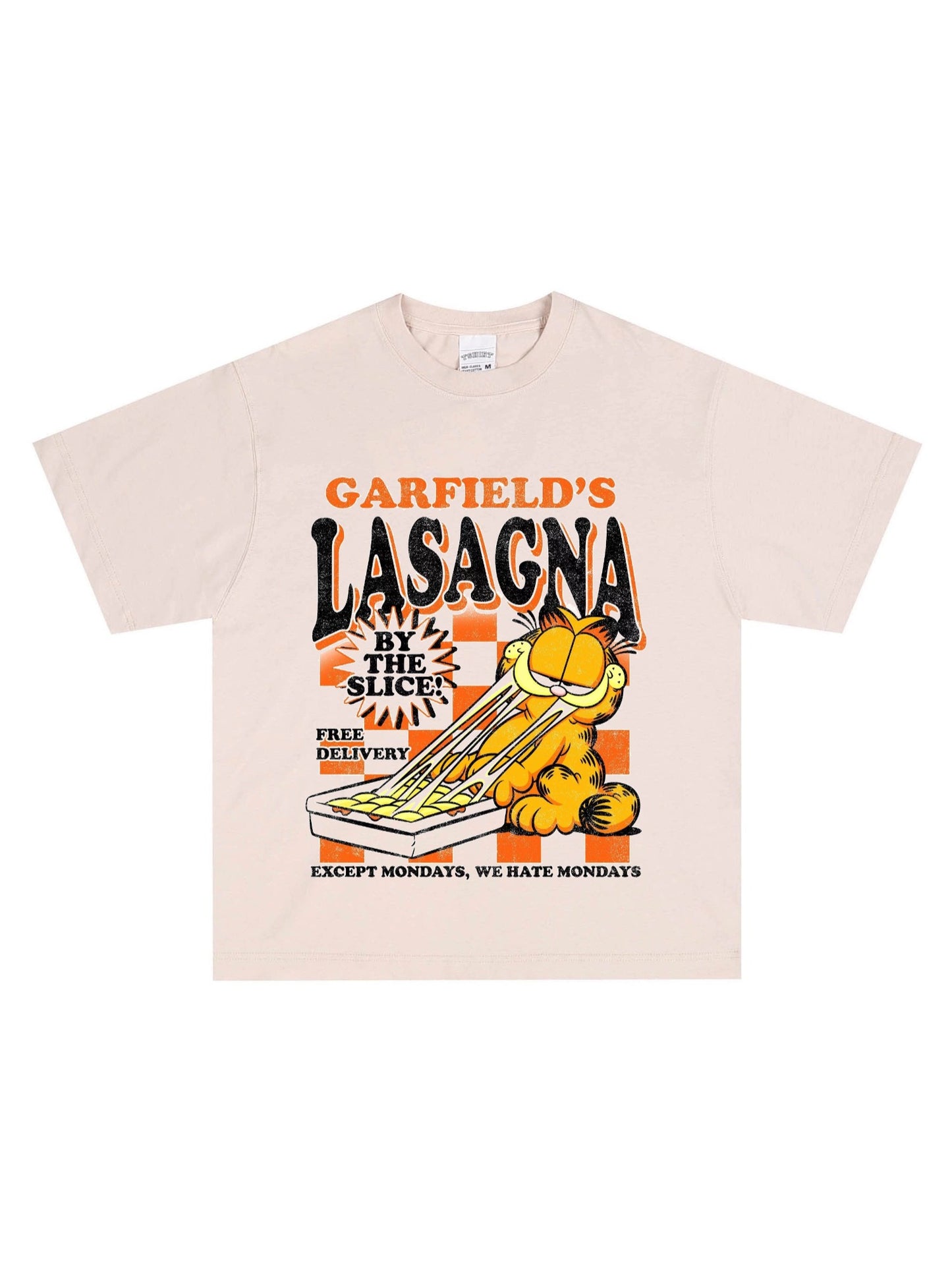 Garfield Eating Lasagna T Shirt