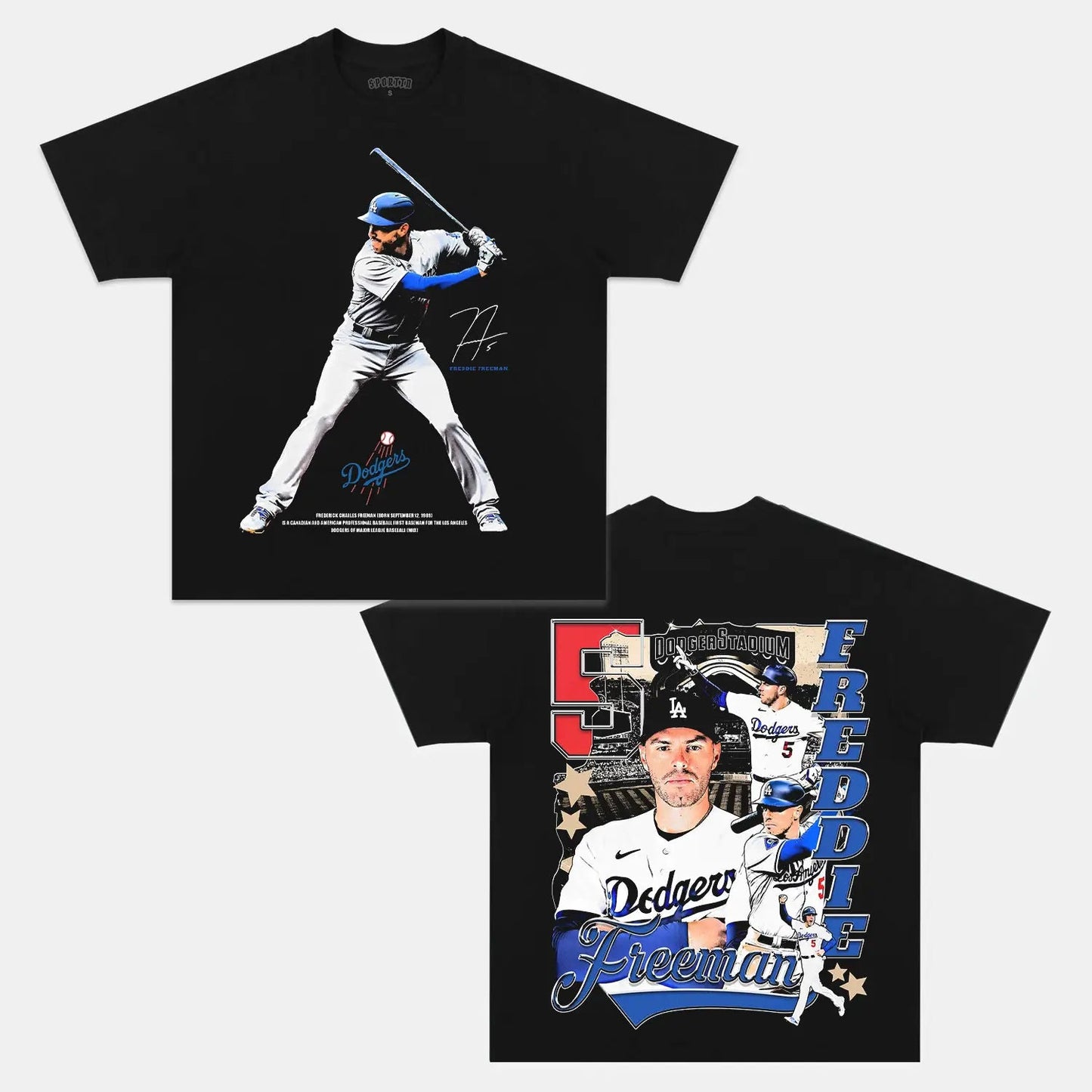 Unisex-Adult Ultra Cotton Washed T-Shirt Graphic  FREDDIE FREEMAN V3 TEE