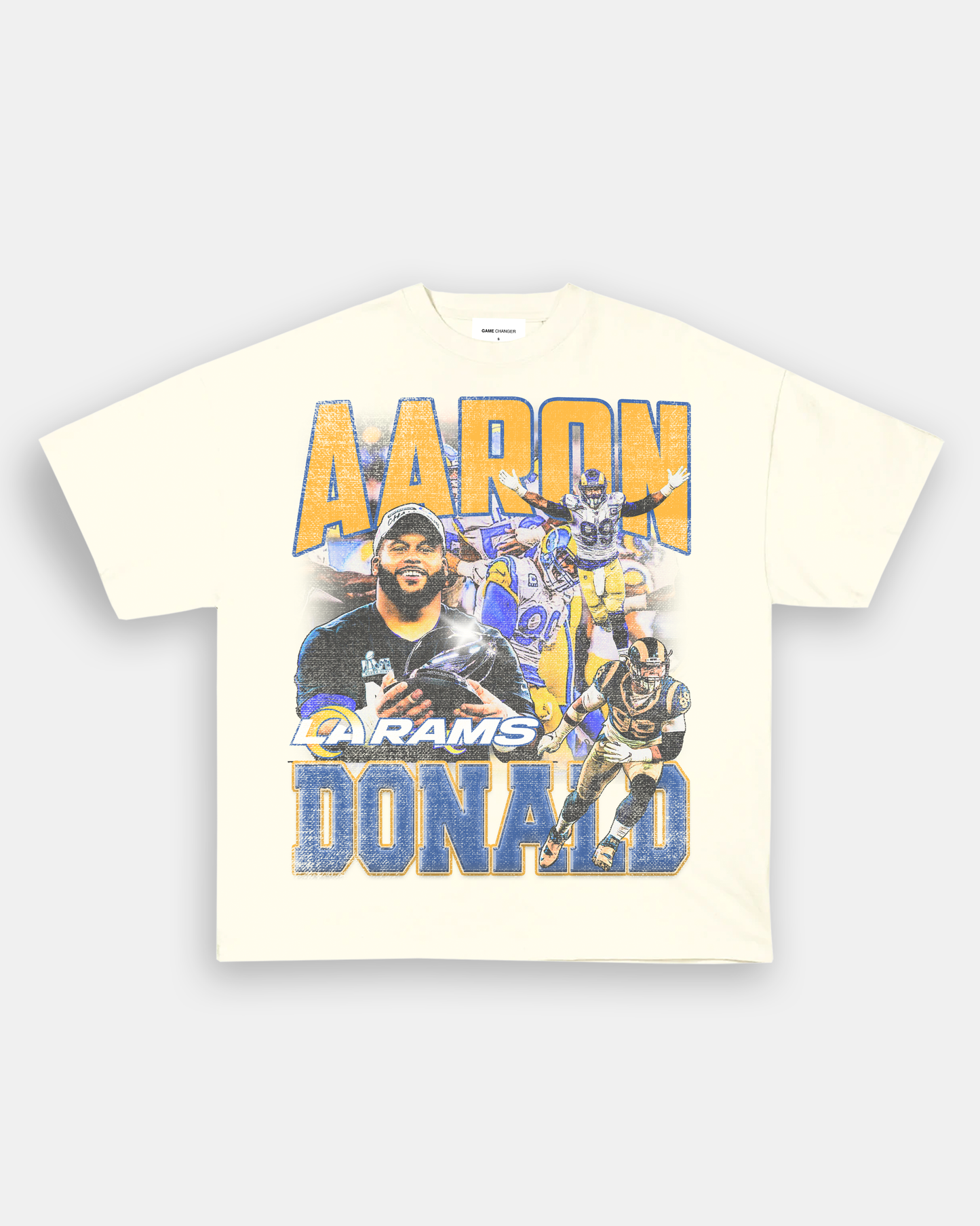 Unisex-Adult Ultra Cotton Washed T-Shirt Graphic AARON DONALD 2 TEE