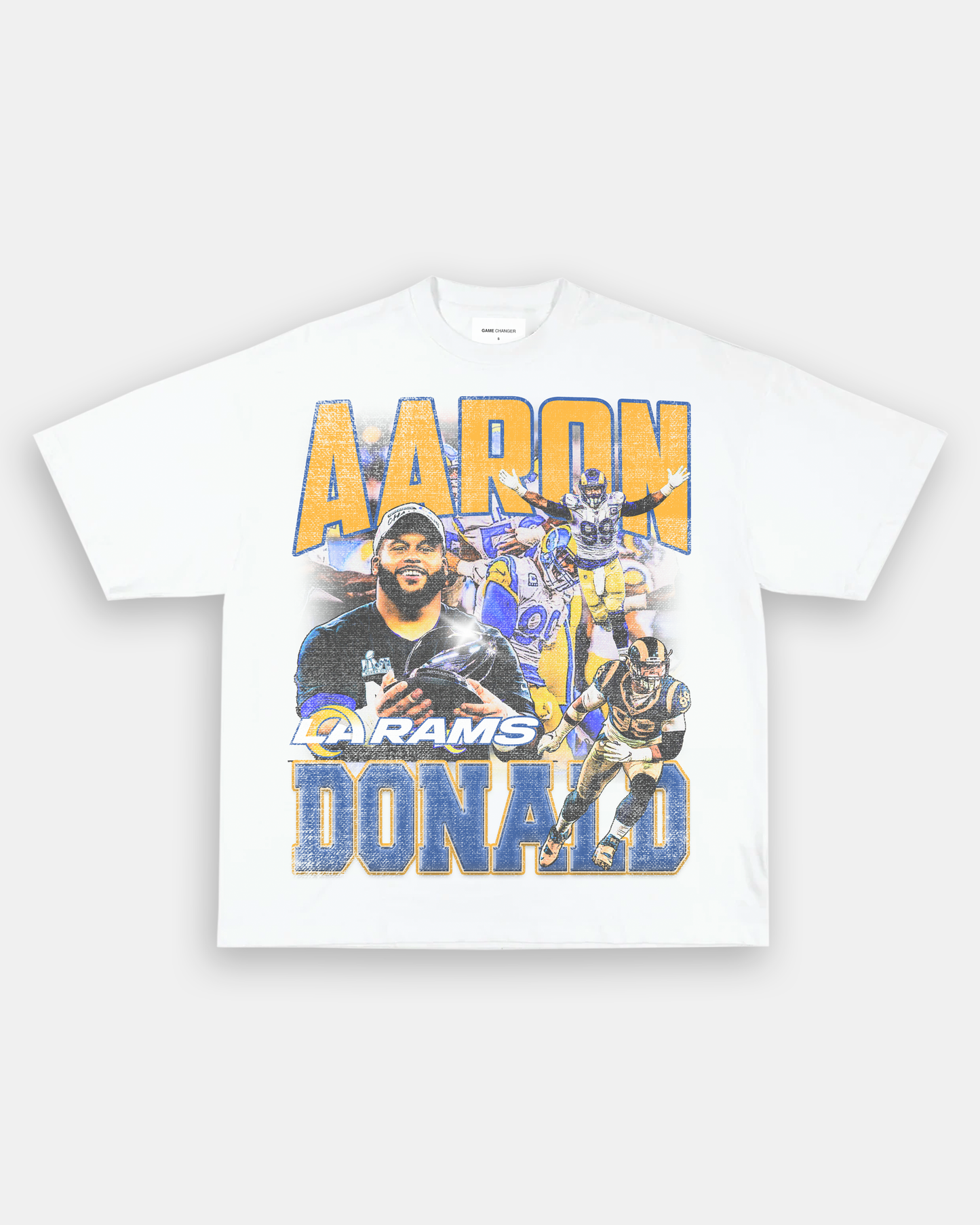 Unisex-Adult Ultra Cotton Washed T-Shirt Graphic AARON DONALD 2 TEE