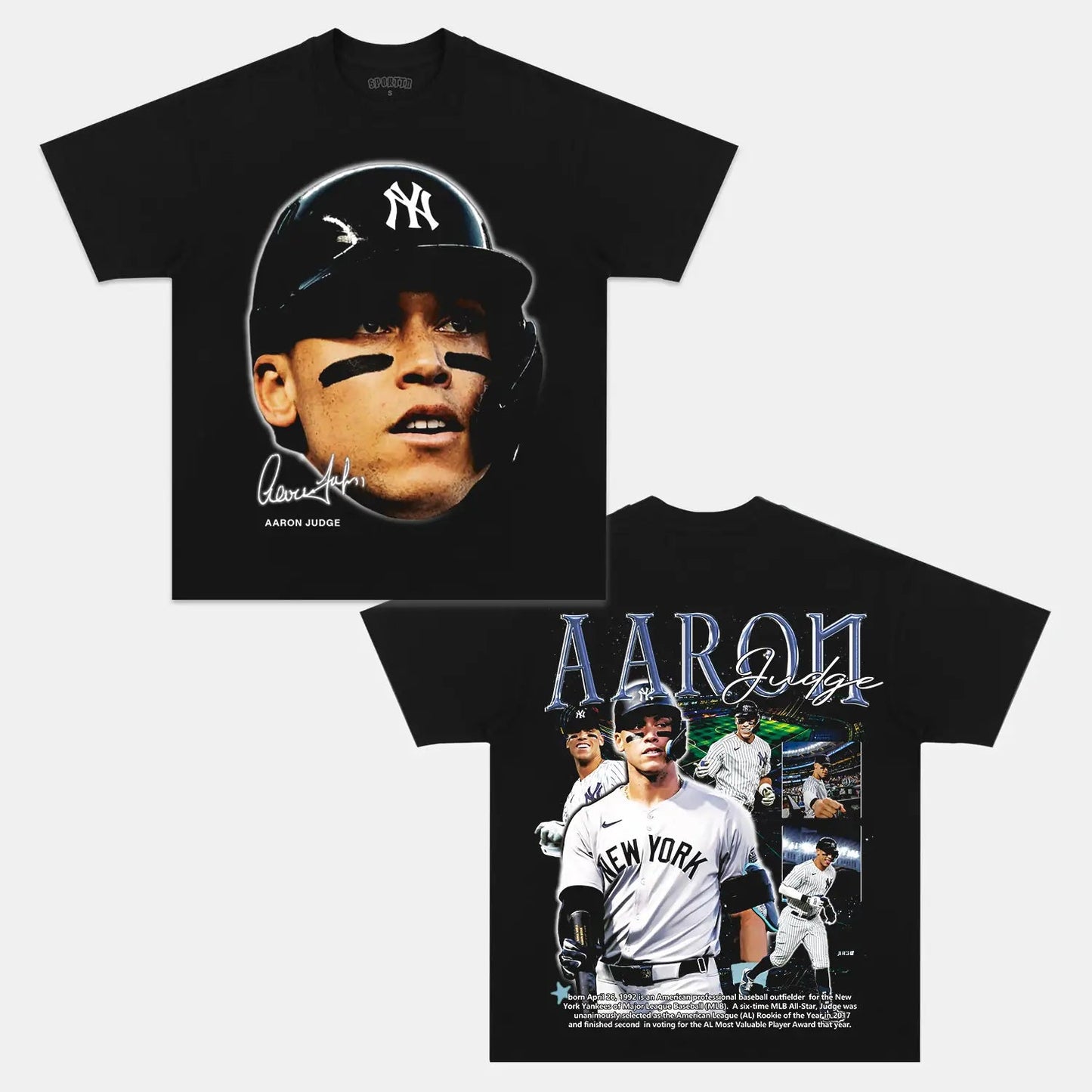 Unisex-Adult Ultra Cotton Washed T-Shirt Graphic  NEW AARON JUDGE V3 TEE