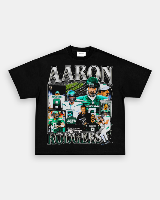 Unisex-Adult Ultra Cotton Washed T-Shirt Graphic AARON RODGERS - JETS TEE