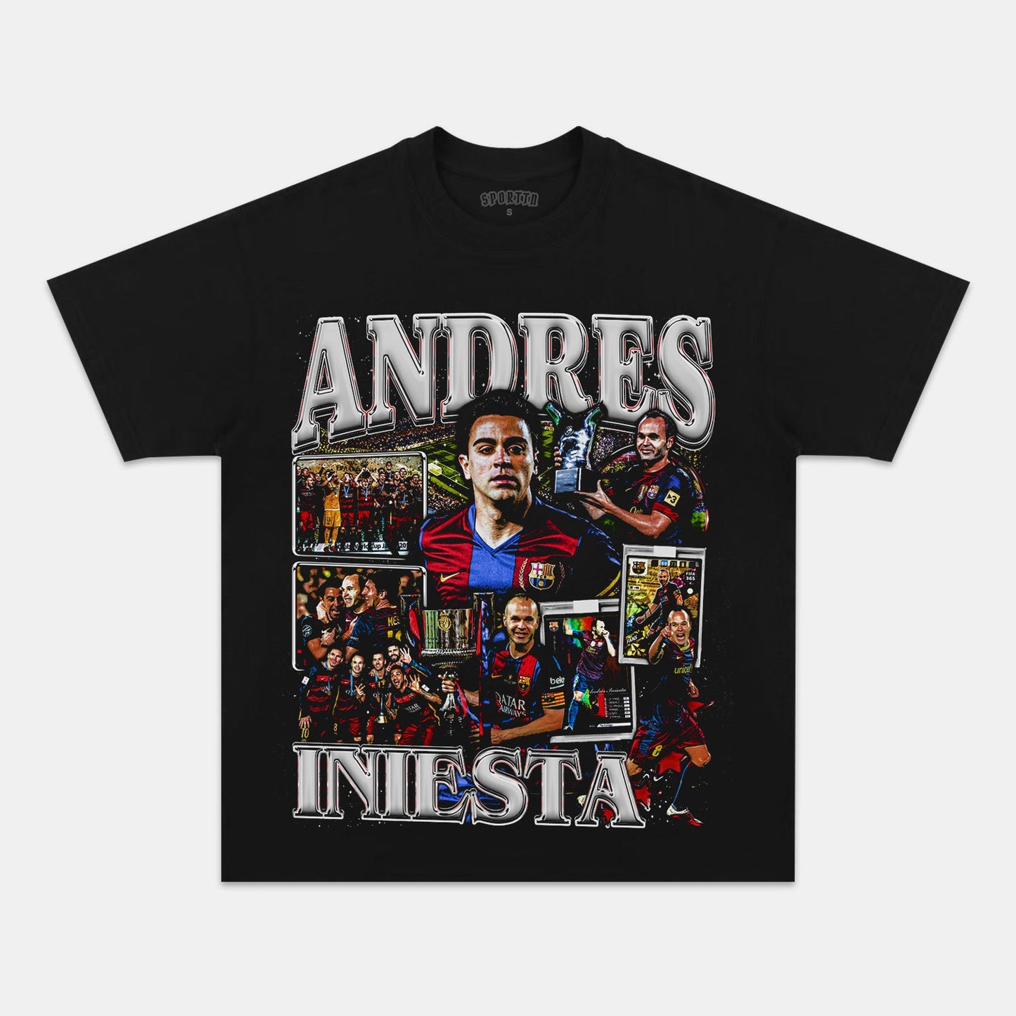 Unisex-Adult Ultra Cotton Washed T-Shirt Graphic ANDRES INIESTA V2 TEE