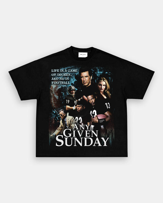 Unisex-Adult Ultra Cotton Washed T-Shirt Graphic ANY GIVEN SUNDAY TEE