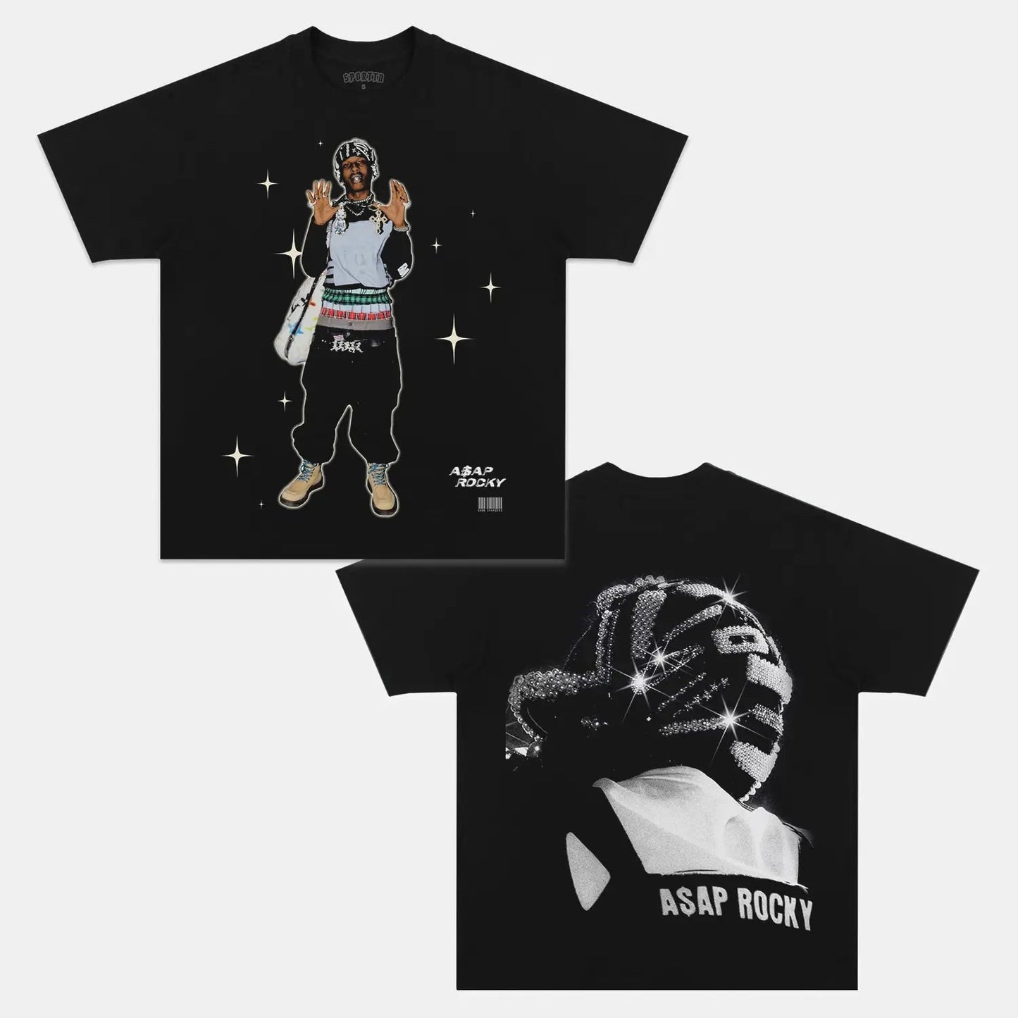 Unisex-Adult Ultra Cotton Washed T-Shirt Graphic  ASAP ROCKY TEE