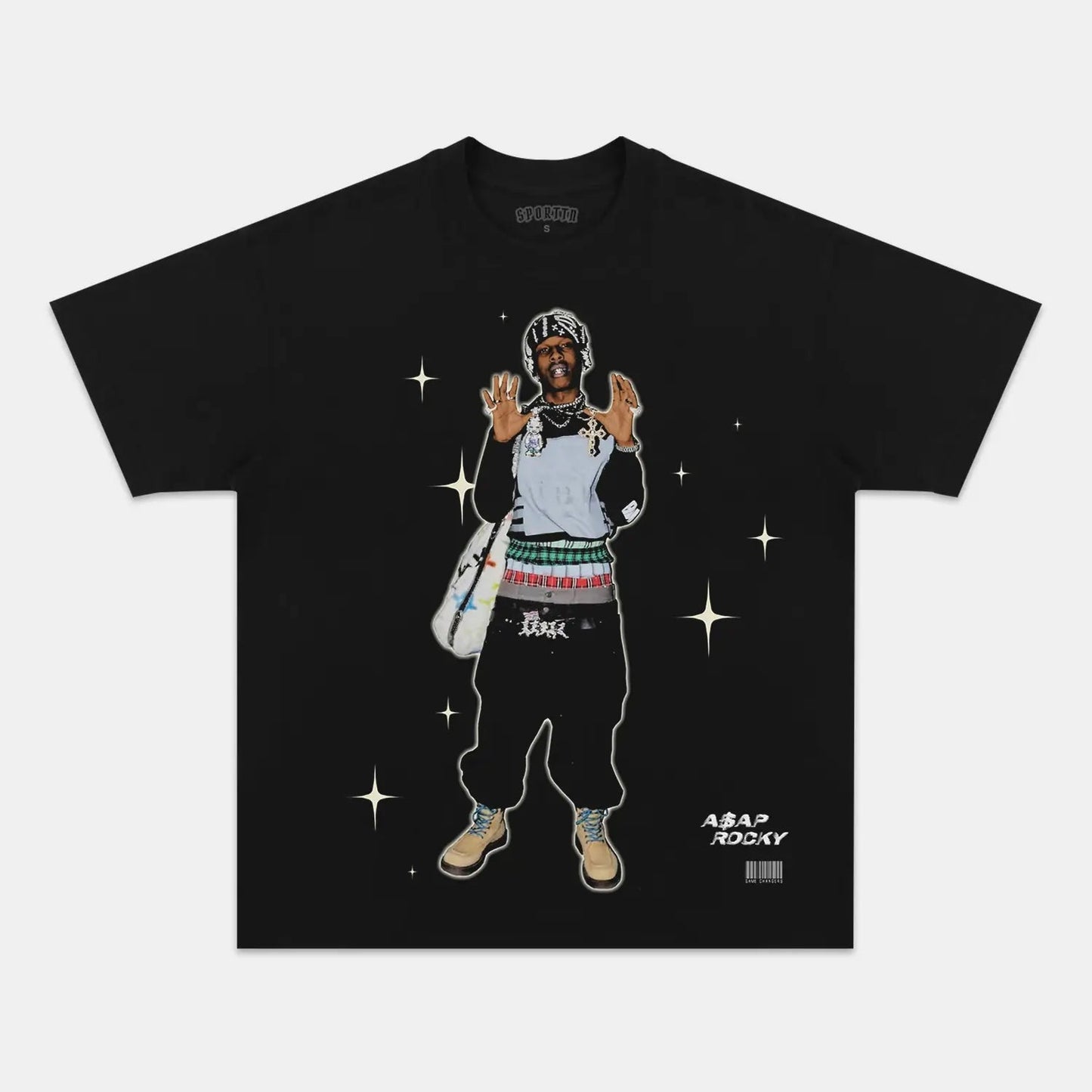 Unisex-Adult Ultra Cotton Washed T-Shirt Graphic ASAP ROCKY V2 TEE