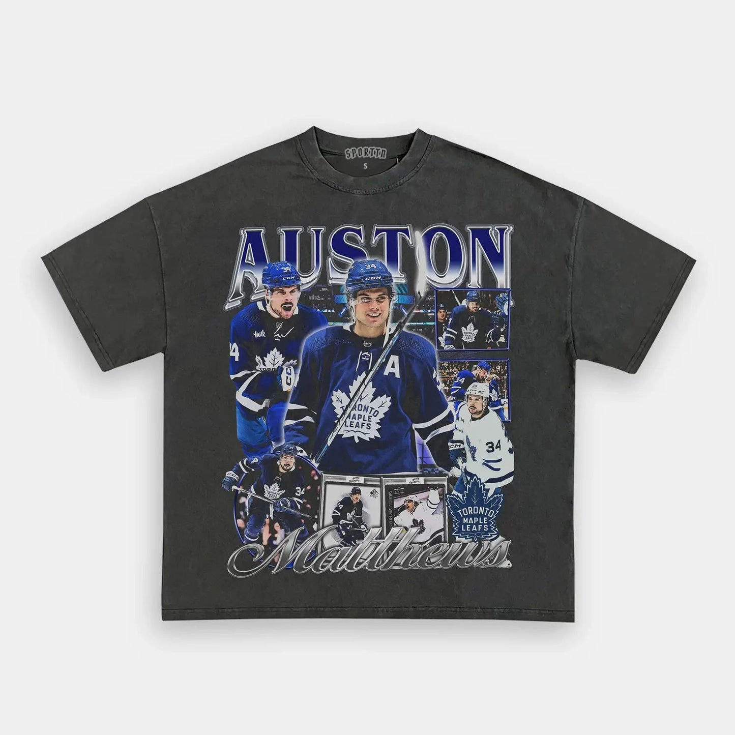 Unisex-Adult Ultra Cotton Washed T-Shirt Graphic  AUSTON MATTHEWS TEE