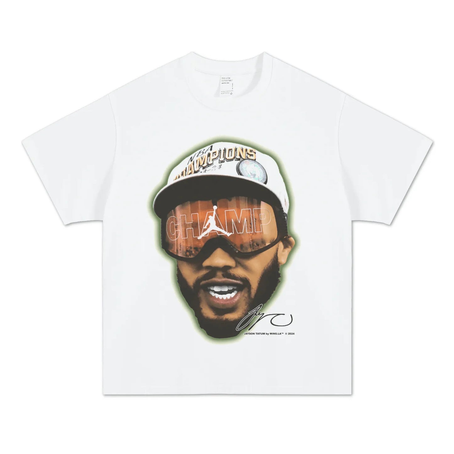 JAYSON TATUM CHAMPAGNE GOGGLES TEE - GraphThread