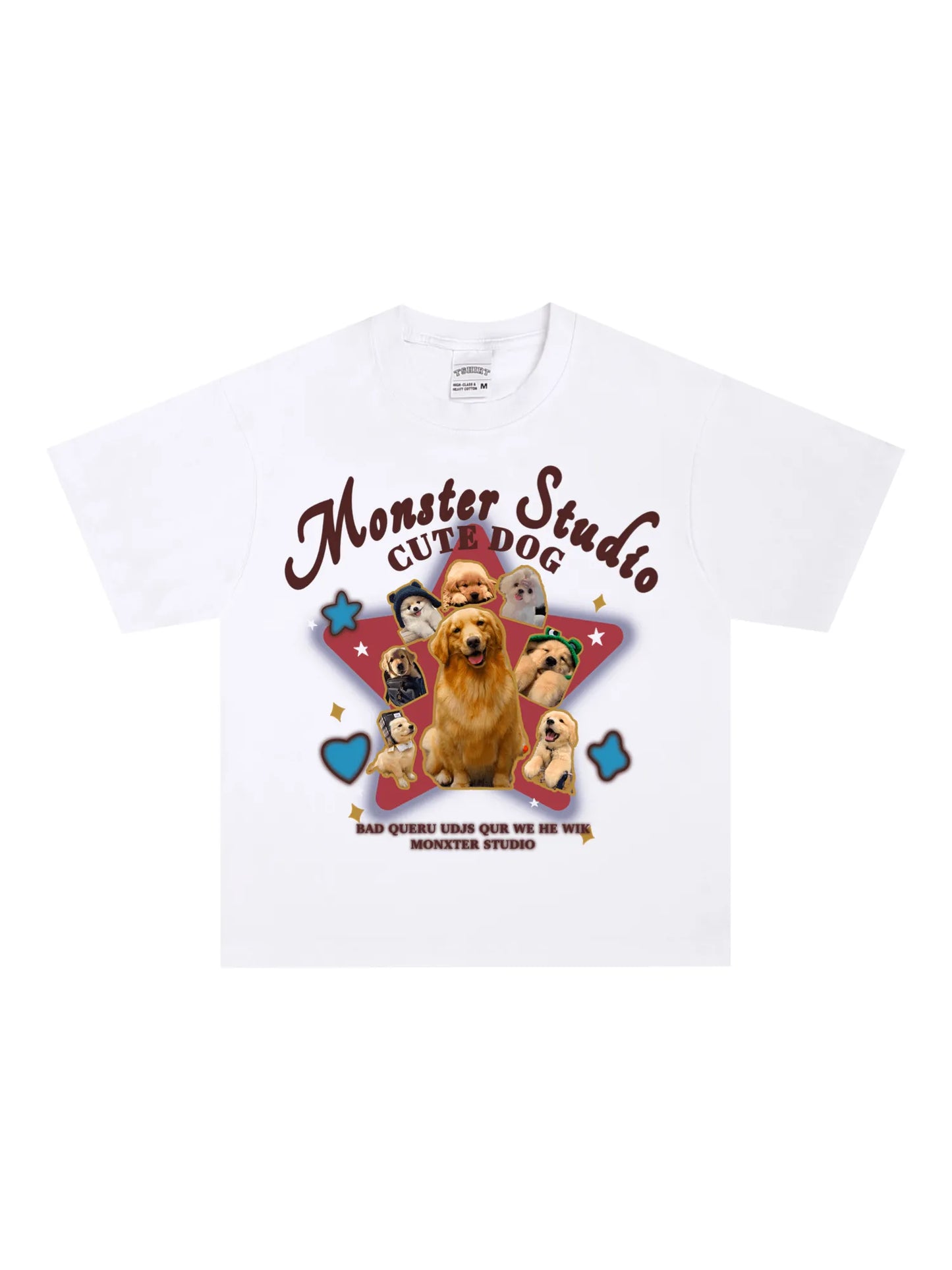 Cute dog print T-shirt - GraphThread