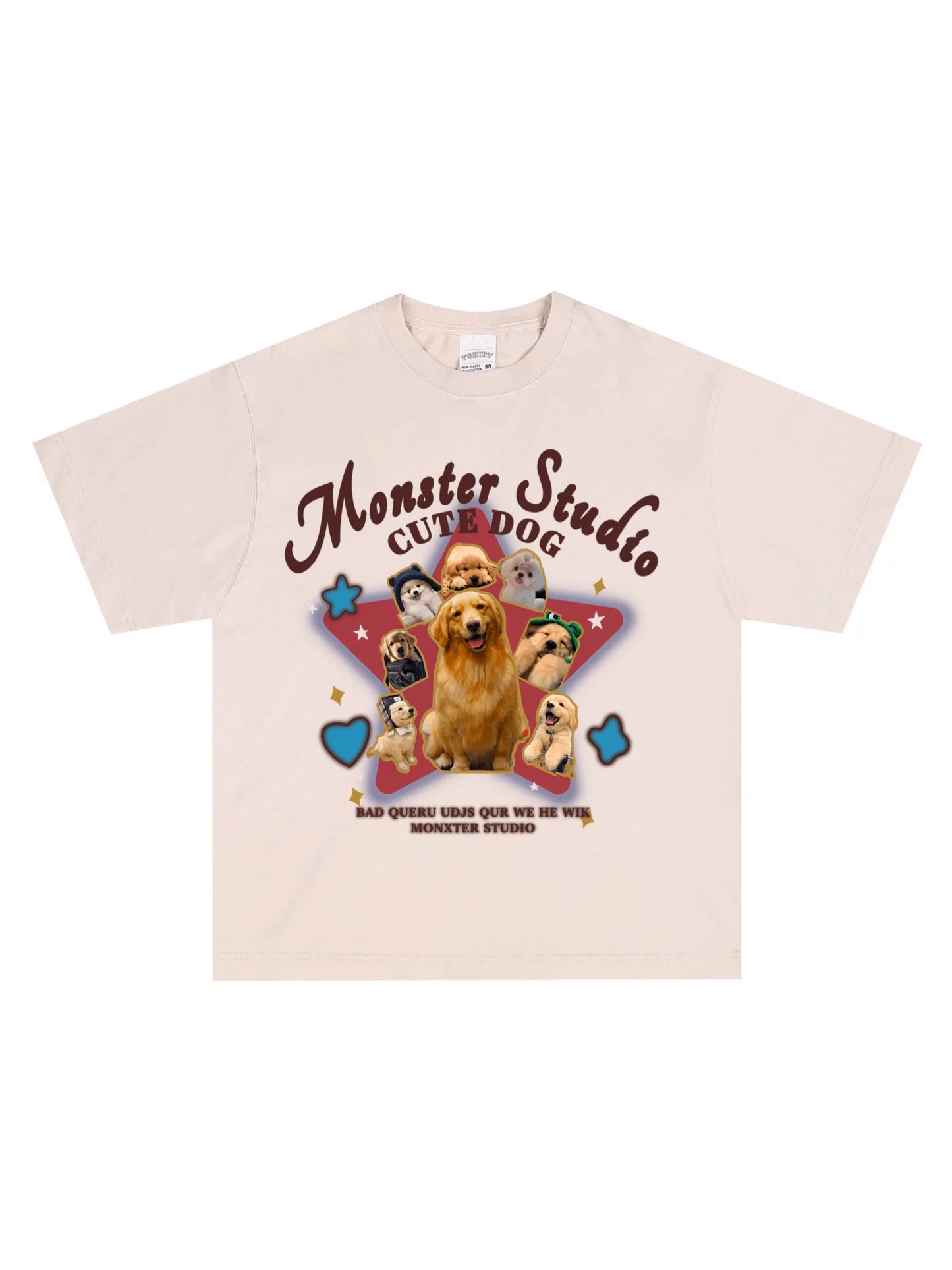 Cute dog print T-shirt - GraphThread