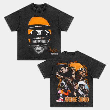 Unisex-Adult Ultra Cotton Washed T-Shirt Graphic  Andre 3000 TEE