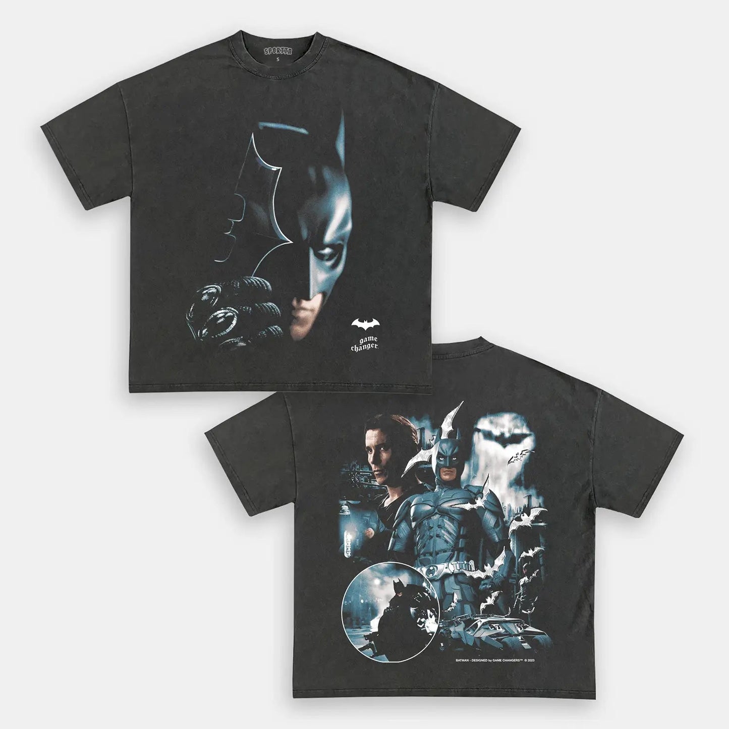 Unisex-Adult Ultra Cotton Washed T-Shirt Graphic BATMAN TEE