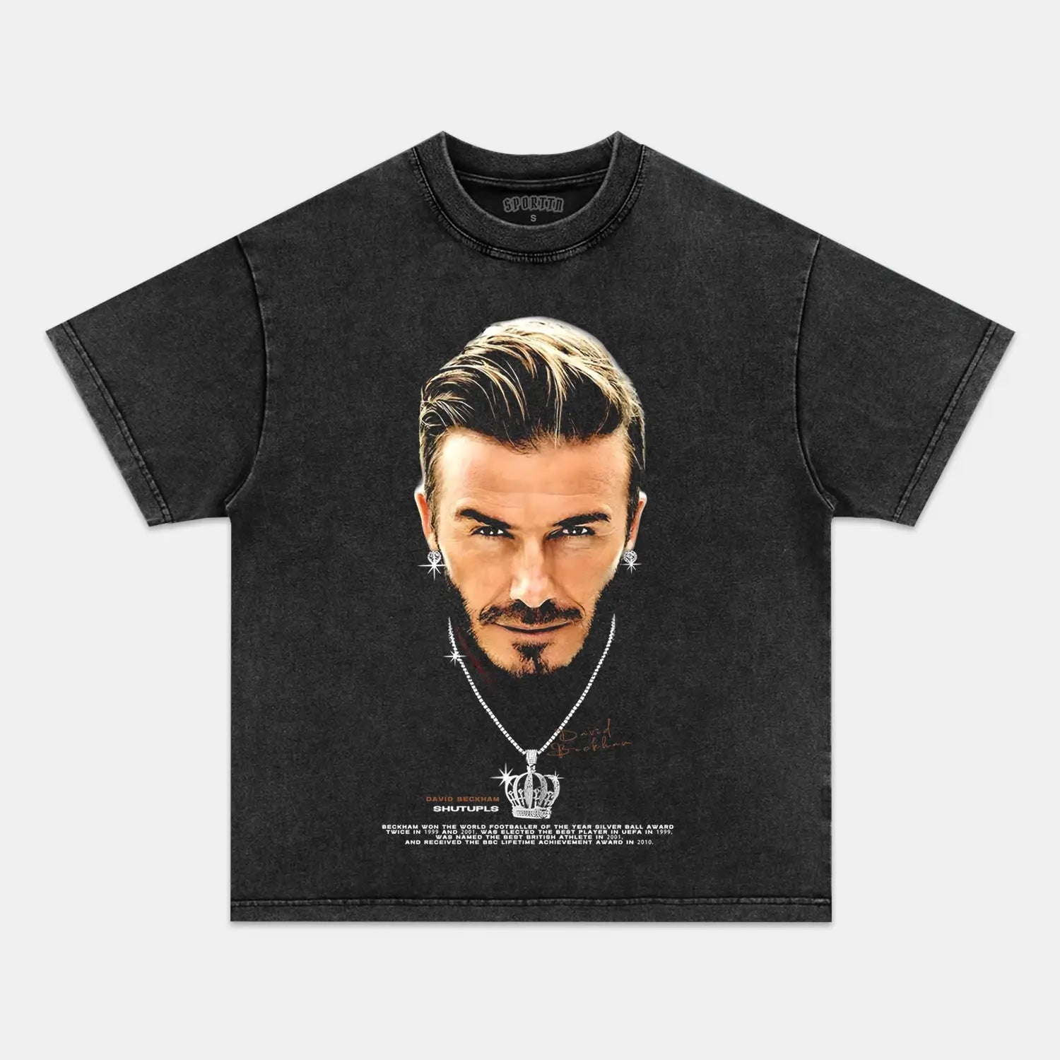 Unisex-Adult Ultra Cotton Washed T-Shirt Graphic BECKHAM TEE