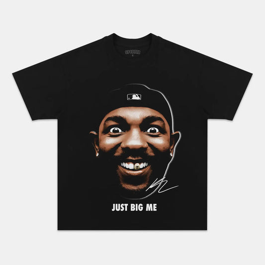 Unisex-Adult Ultra Cotton Washed T-Shirt Graphic  BIG FACE KENDRICK TEE