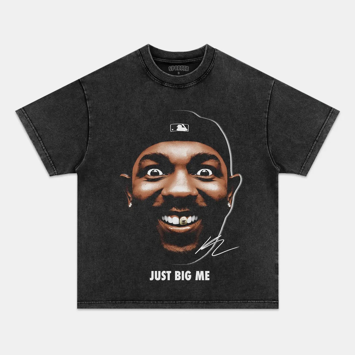 Unisex-Adult Ultra Cotton Washed T-Shirt Graphic  BIG FACE KENDRICK TEE