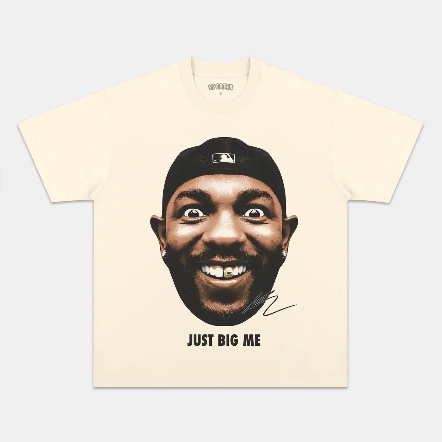 Unisex-Adult Ultra Cotton Washed T-Shirt Graphic  BIG FACE KENDRICK TEE