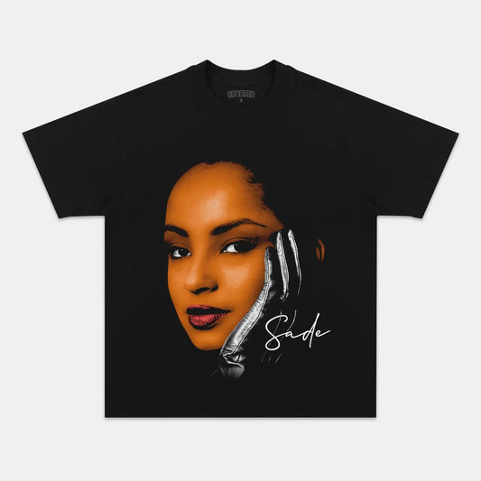 Unisex-Adult Ultra Cotton Washed T-Shirt Graphic  BIG FACE SADE 2 TEE