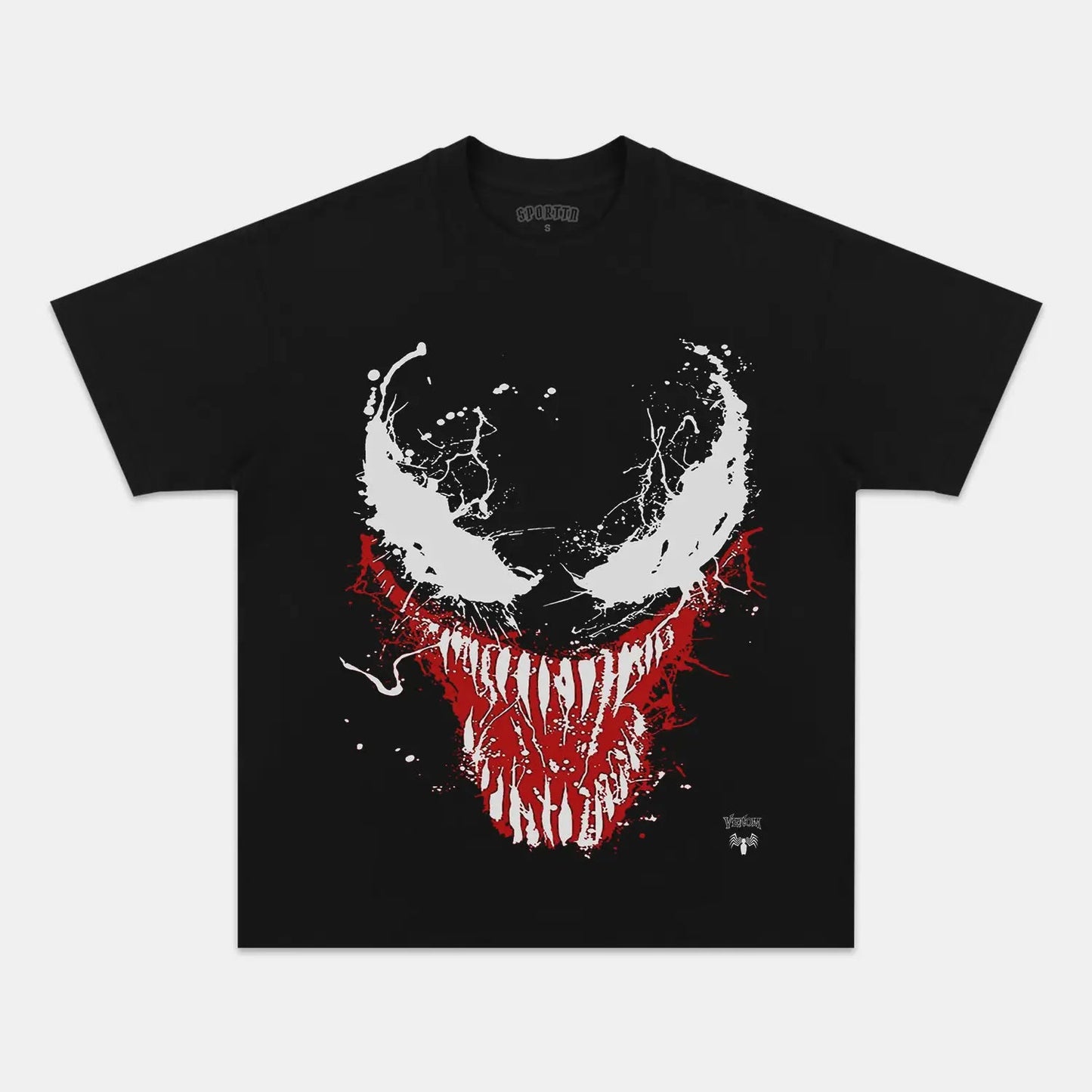 Unisex-Adult Ultra Cotton Washed T-Shirt Graphic  BIG FACE VENOM TEE