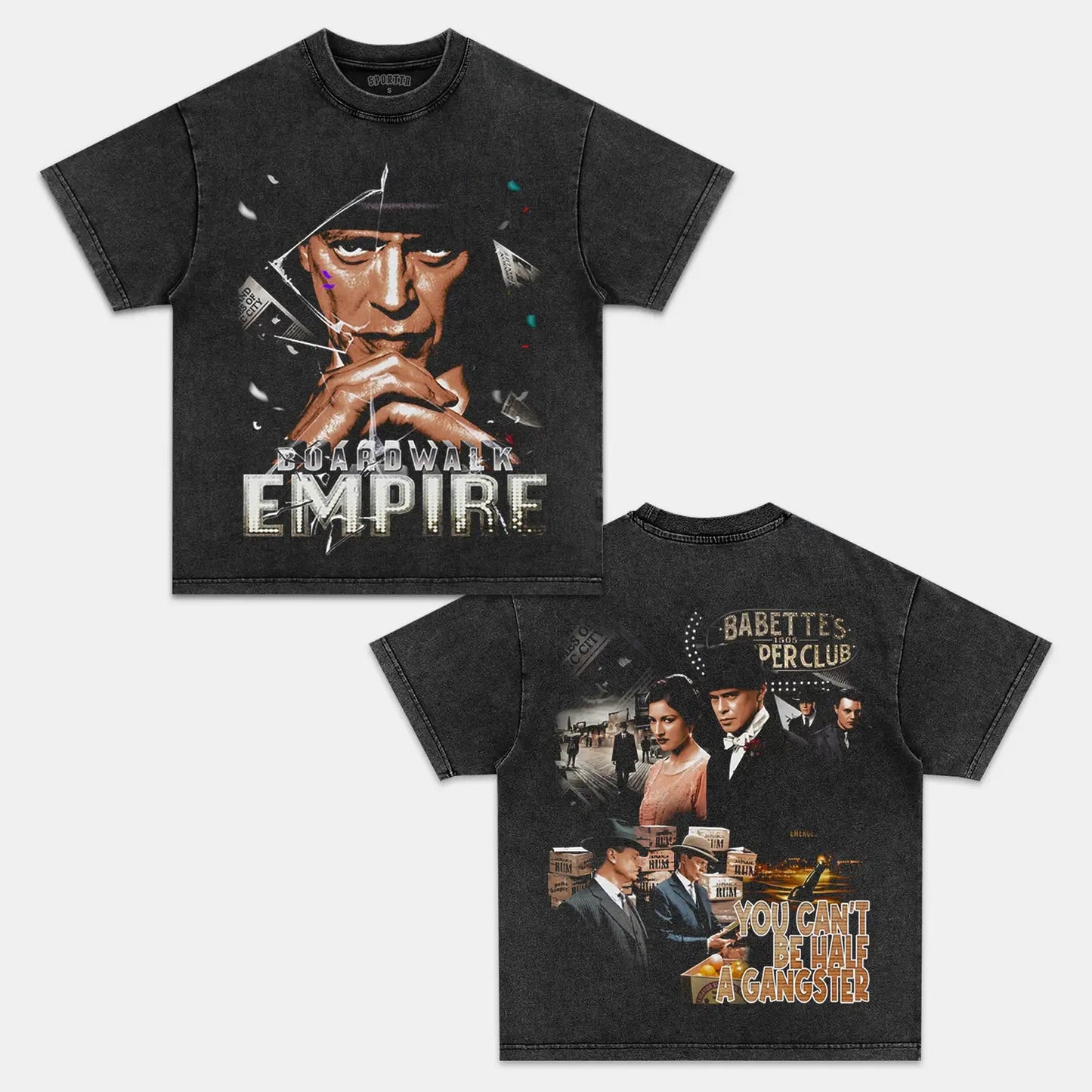 Unisex-Adult Ultra Cotton Washed T-Shirt Graphic  BOARDWALK EMPIRE TEE