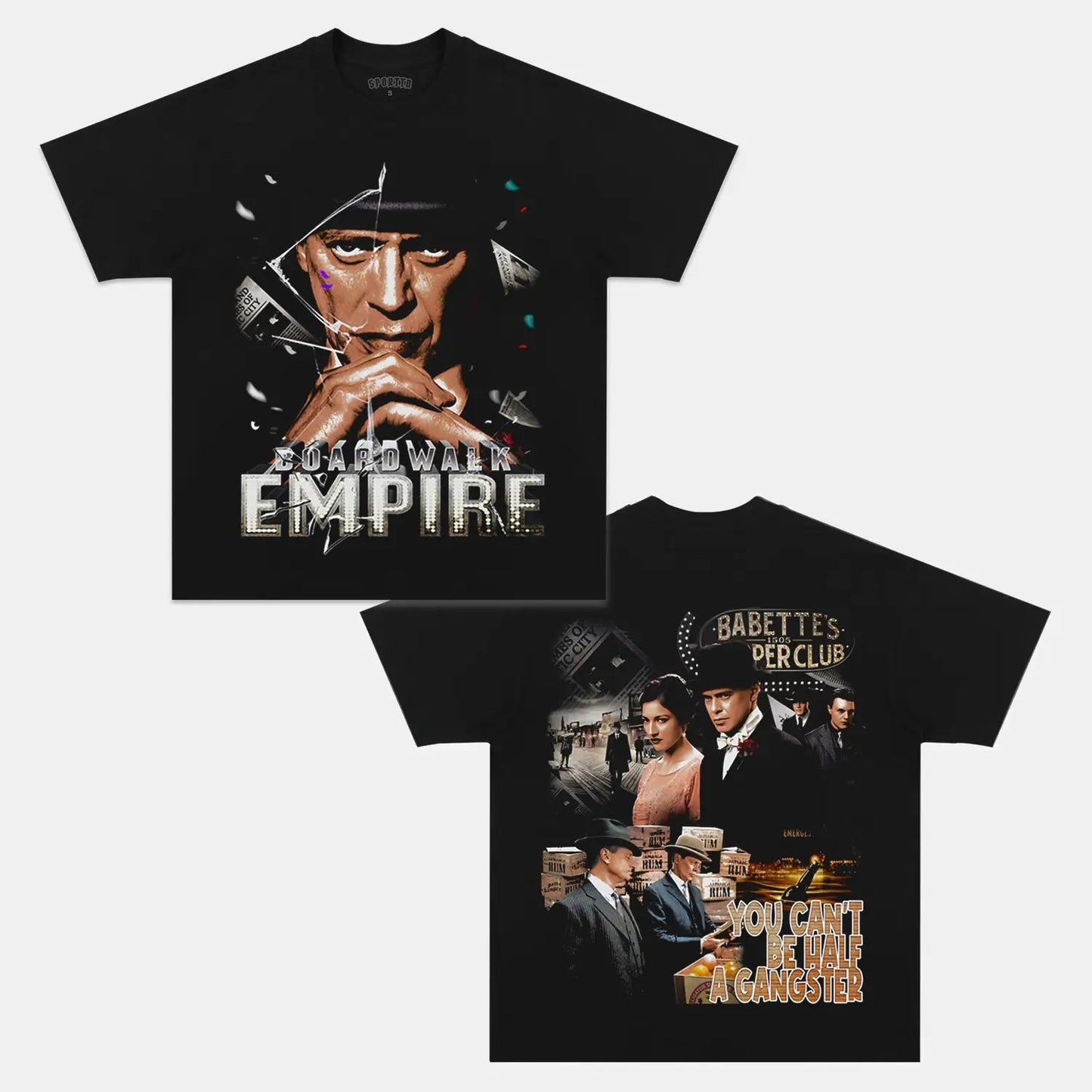 Unisex-Adult Ultra Cotton Washed T-Shirt Graphic  BOARDWALK EMPIRE TEE