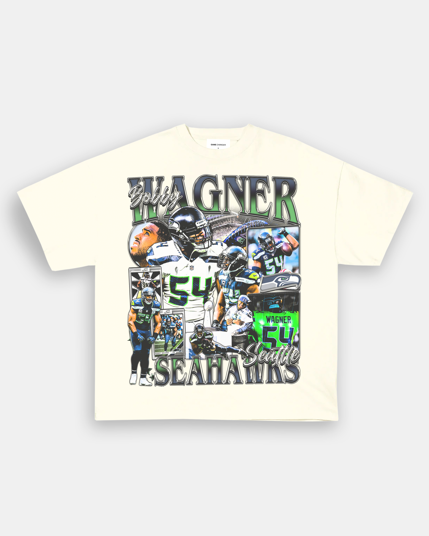 Unisex-Adult Ultra Cotton Washed T-Shirt Graphic BOBBY WAGNER TEE