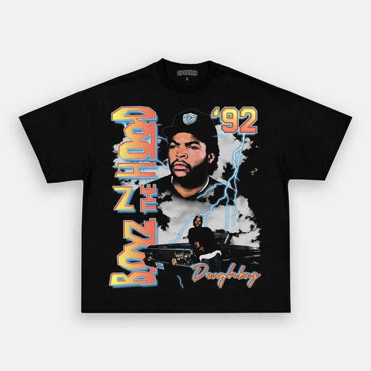 Unisex-Adult Ultra Cotton Washed T-Shirt Graphic  BOYZ N THE HOOD TEE