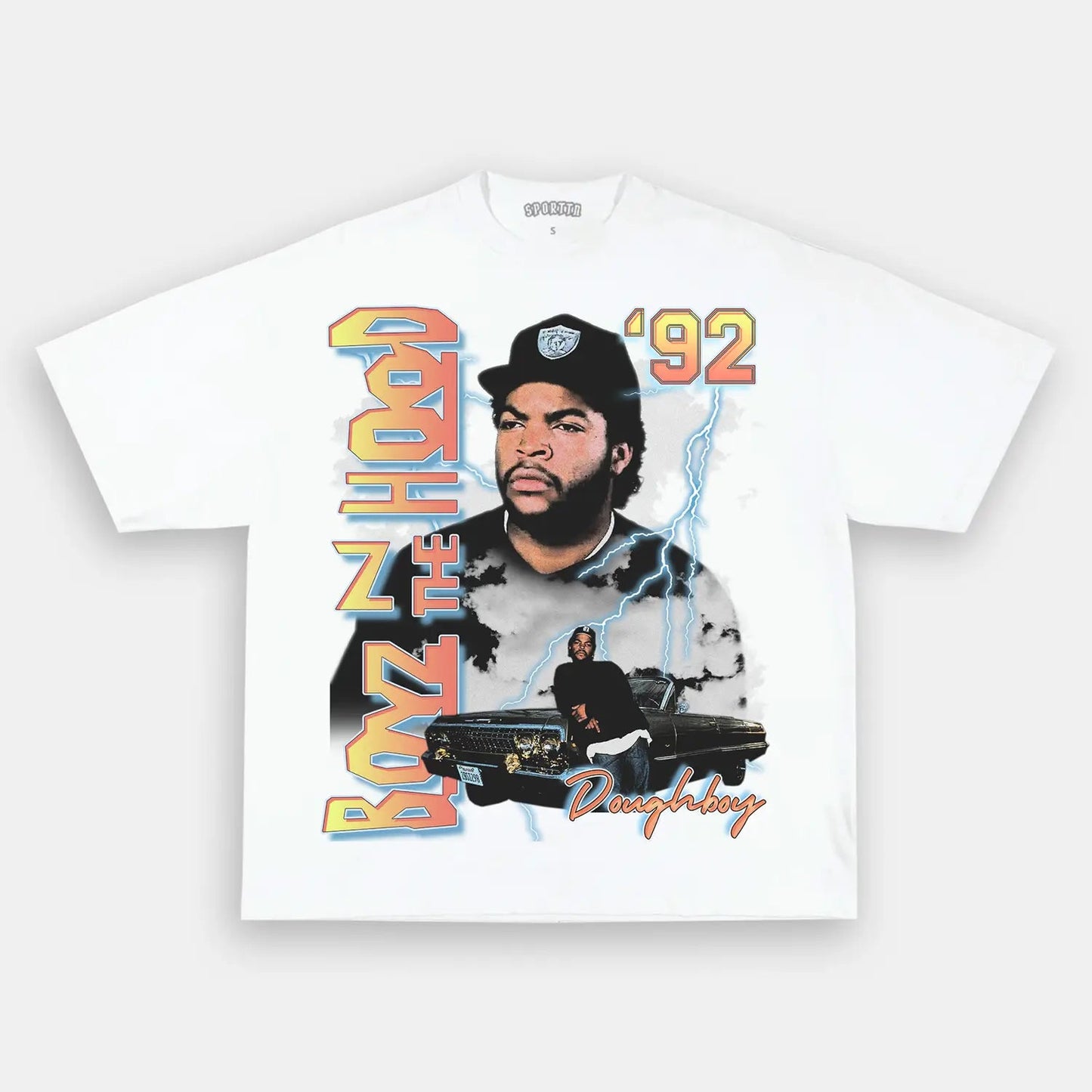 Unisex-Adult Ultra Cotton Washed T-Shirt Graphic  BOYZ N THE HOOD TEE