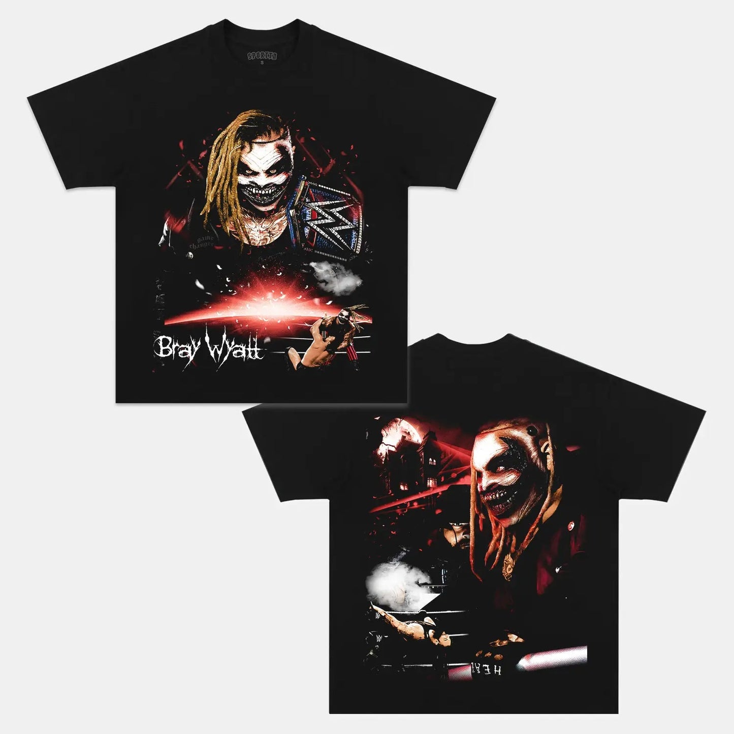 Unisex-Adult Ultra Cotton Washed T-Shirt Graphic BRAY WYATT TEE