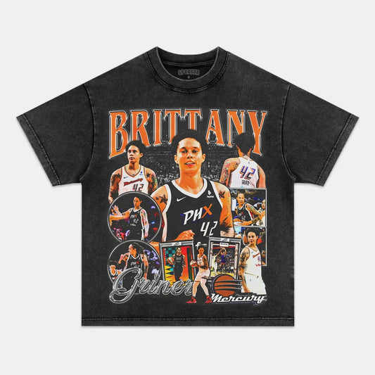 Unisex-Adult Ultra Cotton Washed T-Shirt Graphic  BRITTANY GRINER TEE