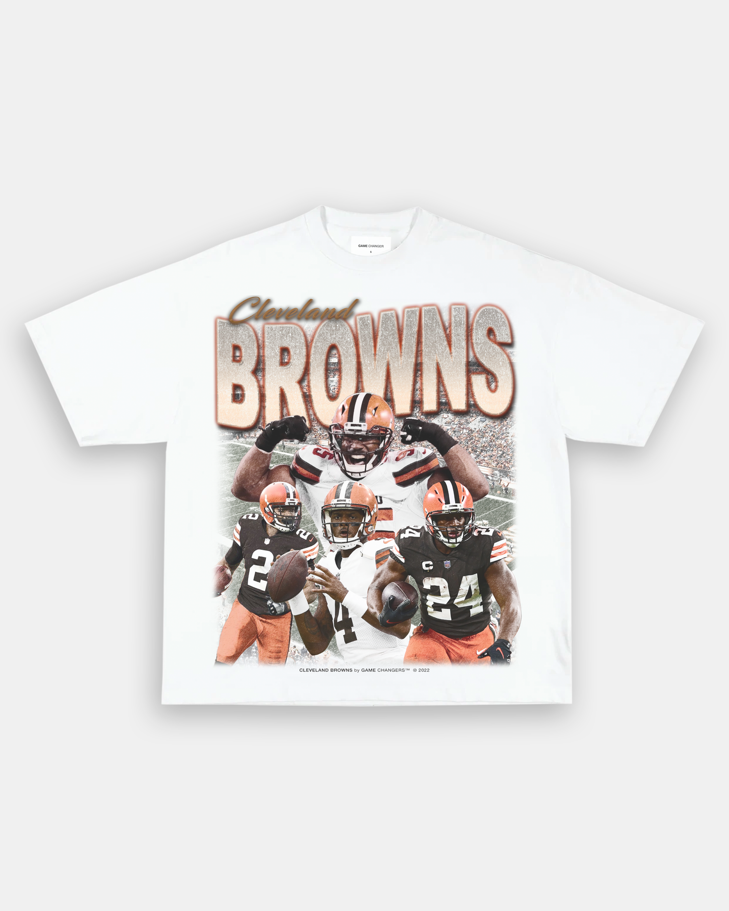 Unisex-Adult Ultra Cotton Washed T-Shirt Graphic BROWNS TEE