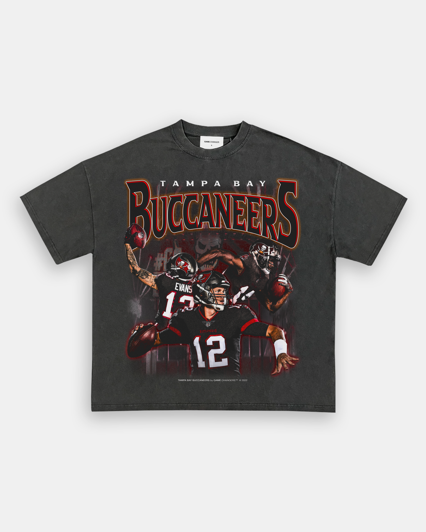 Unisex-Adult Ultra Cotton Washed T-Shirt Graphic BUCCANEERS TEE