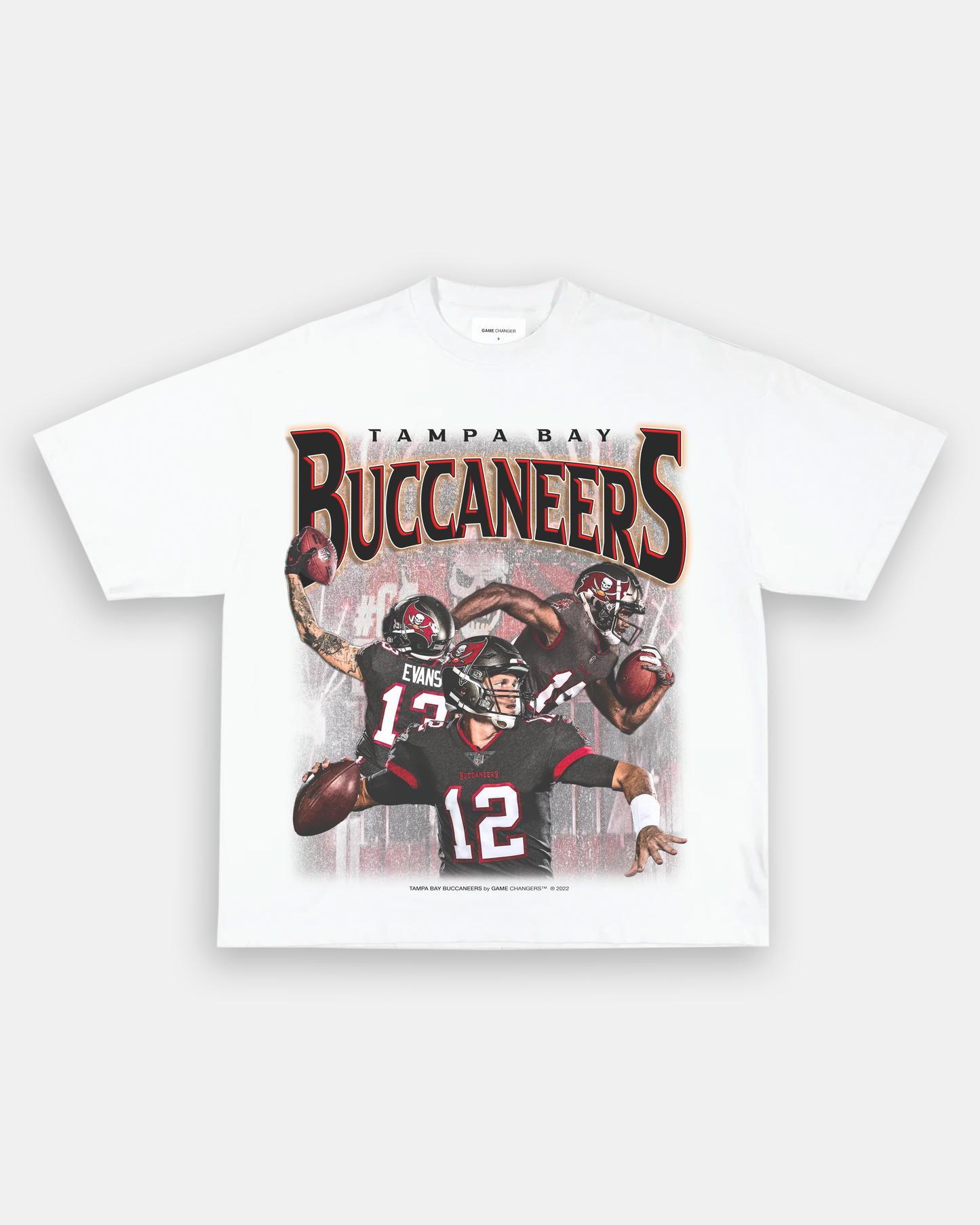 Unisex-Adult Ultra Cotton Washed T-Shirt Graphic BUCCANEERS TEE