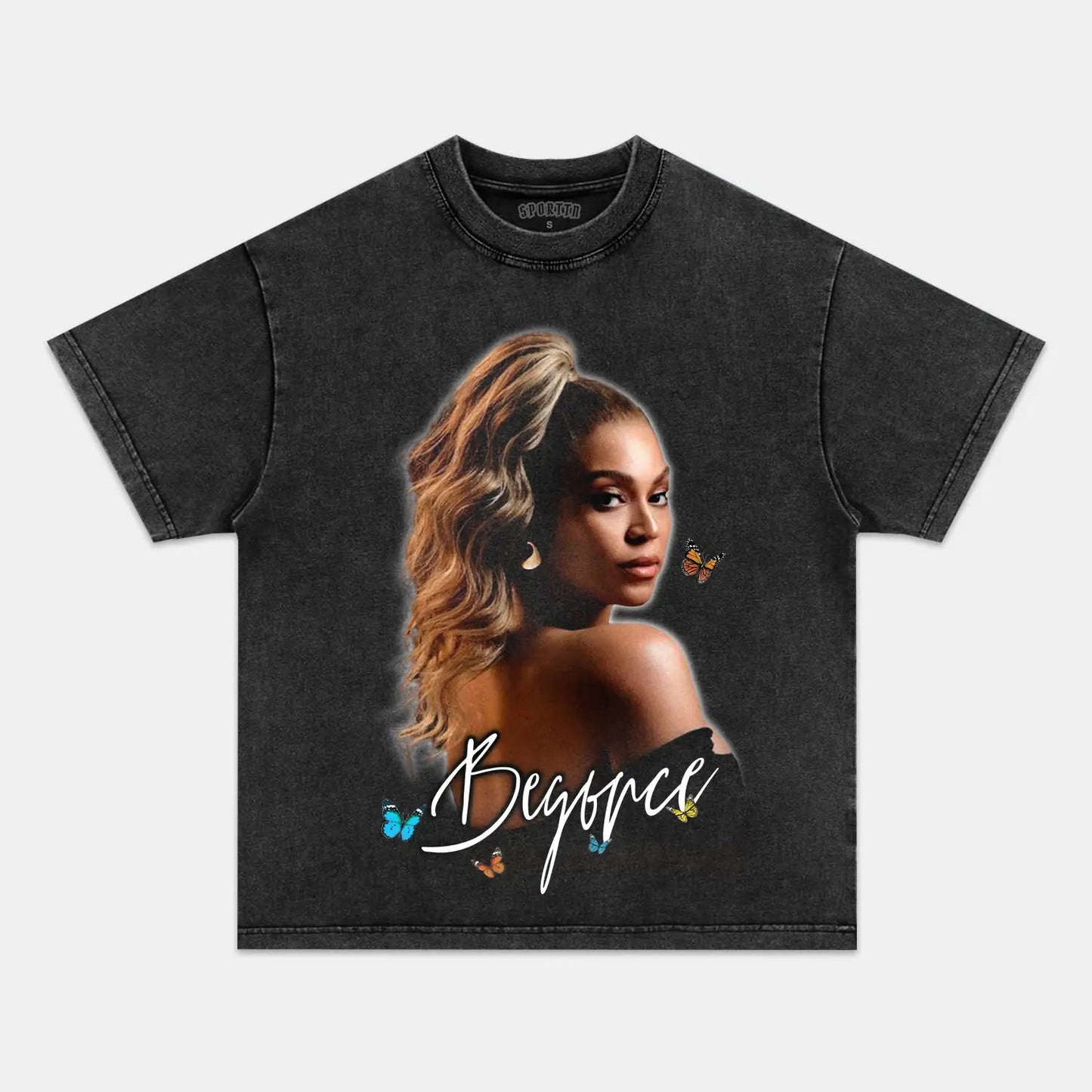 Unisex-Adult Ultra Cotton Washed T-Shirt Graphic  BEYONCE TEE