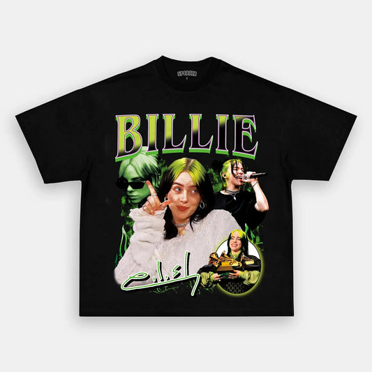 Unisex-Adult Ultra Cotton Washed T-Shirt Graphic Billie Eilish Tee