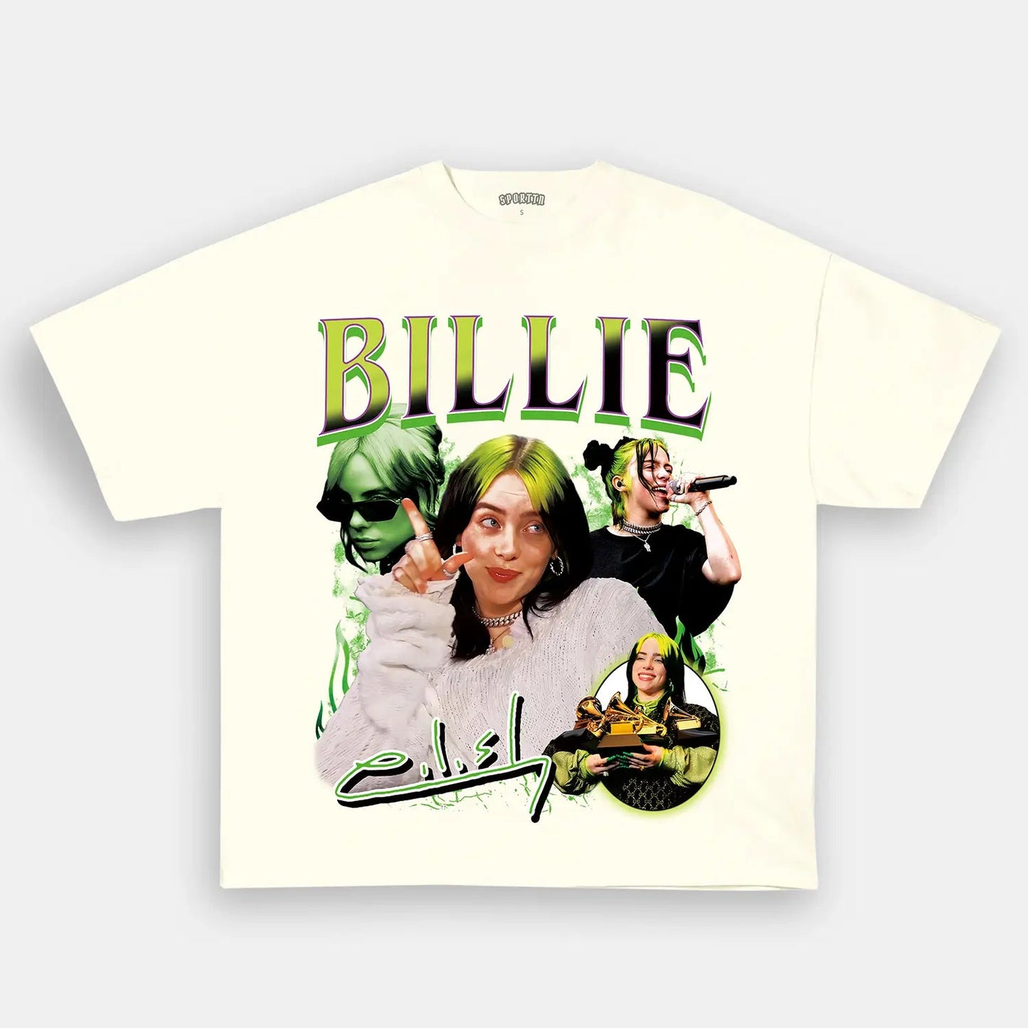 Unisex-Adult Ultra Cotton Washed T-Shirt Graphic Billie Eilish Tee