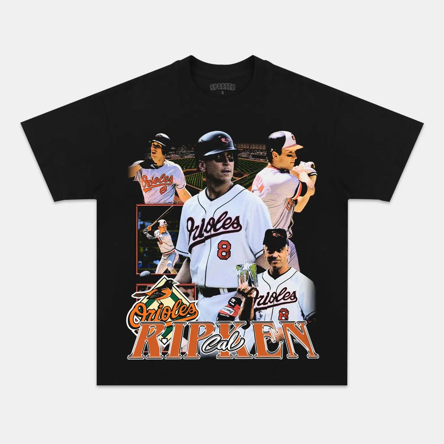 Unisex-Adult Ultra Cotton Washed T-Shirt Graphic CAL RIPKEN TEE