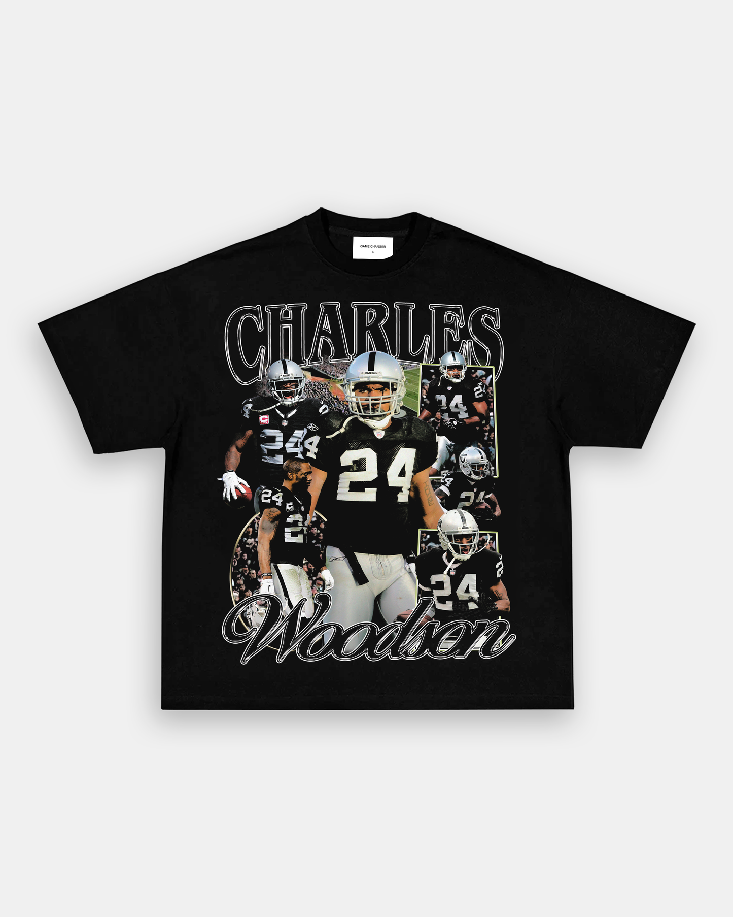 Unisex-Adult Ultra Cotton Washed T-Shirt Graphic CHARLES WOODSON TEE