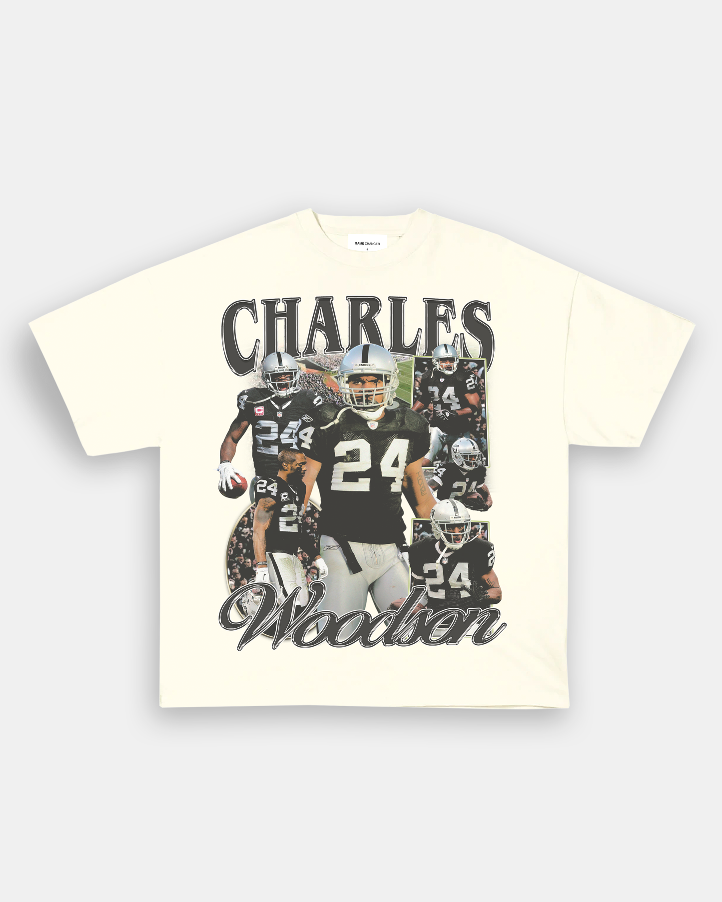 Unisex-Adult Ultra Cotton Washed T-Shirt Graphic CHARLES WOODSON TEE