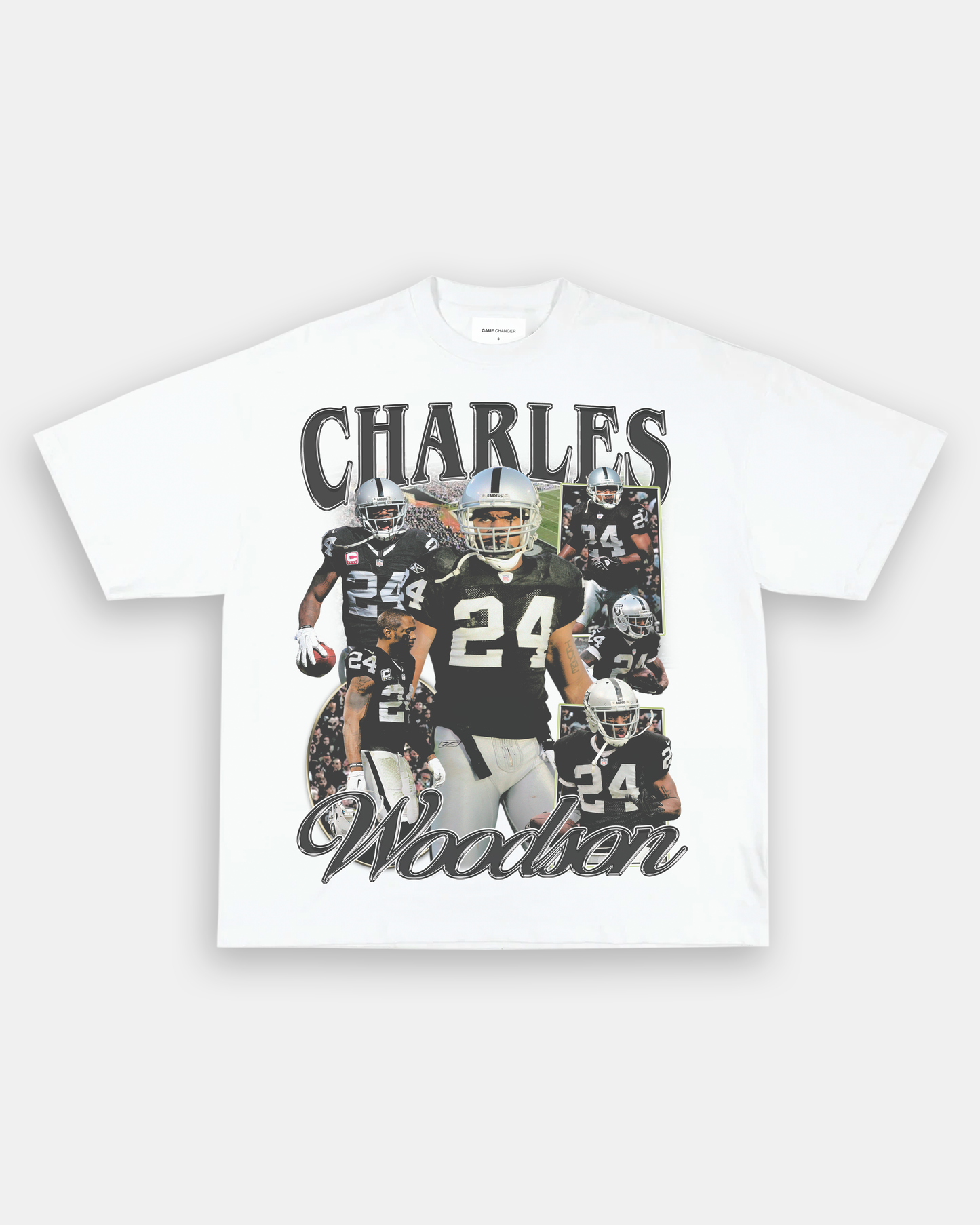 Unisex-Adult Ultra Cotton Washed T-Shirt Graphic CHARLES WOODSON TEE